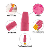BAZIC Pink Eraser Cap (50/Pack), pack of 24