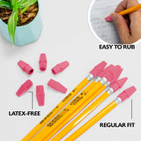 BAZIC Pink Eraser Cap (50/Pack), pack of 24