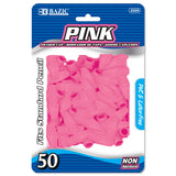 BAZIC Pink Eraser Cap (50/Pack), pack of 24