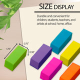 BAZIC Neon Bevel Eraser (6/Pack), pack of 24