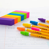 BAZIC Neon Bevel Eraser (6/Pack), pack of 24