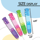 BAZIC Dot.ted Retractable Stick Erasers (2/Pack), pack of 24