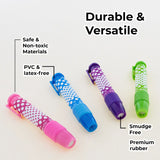 BAZIC Dot.ted Retractable Stick Erasers (2/Pack), pack of 24