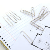 BAZIC Jumbo (50mm) Silver Paper Clip (100/Pack), pack of 24