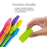 BAZIC Neon Eraser Sets (12/Pack), pack of 24