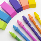 BAZIC Neon Eraser Sets (12/Pack), pack of 24