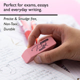 BAZIC Pink Eraser Sets (15/Pack), pack of 24