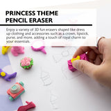 BAZIC Princess Bash 3D Eraser Sets, pack of 24