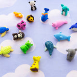 BAZIC Wildlife Adventures 3D Eraser Sets, pack of 24