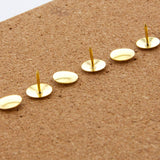 BAZIC Push Pins Gold Metallic Flat Head Steel Thumb Tacks (200/pack), 24-Packs