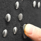 BAZIC Push Pins Silver Flat Head Steel Thumb Tacks (200/pack), 24-Packs