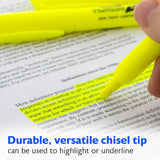 BAZIC Pen Style Fluorescent Highlighters w/ Pocket Clip (5/Pack), pack of 24