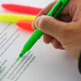 BAZIC Pen Style Fluorescent Highlighters w/ Pocket Clip (5/Pack), pack of 24