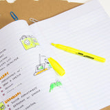 BAZIC Pen Style Fluorescent Highlighters w/ Pocket Clip (5/Pack), pack of 24