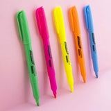 BAZIC Pen Style Fluorescent Highlighters w/ Pocket Clip (12/Box), pack of 12