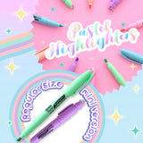 BAZIC Pen Style Pastel Highlighters w/ Pocket Clip (5/Pack), pack of 24