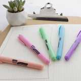BAZIC Pen Style Pastel Highlighters w/ Pocket Clip (5/Pack), pack of 24