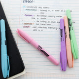 BAZIC Pen Style Pastel Highlighters w/ Pocket Clip (5/Pack), pack of 24
