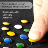 BAZIC Assorted Color Thumb Tack (150/Pack), pack of 24