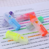 BAZIC Fruit Scented Mini Highlighter 6 colors - 1 pack