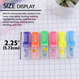 BAZIC Fruit Scented Mini Highlighter 6 colors - 1 pack