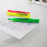 BAZIC Desk Style Fluorescent Highlighters (3/Pack), pack of 24