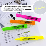BAZIC Desk Style Fluorescent Highlighters (3/Pack), pack of 24