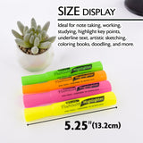 BAZIC Desk Style Fluorescent Highlighters (3/Pack), pack of 24