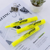 BAZIC Yellow Desk Style Fluorescent Highlighters (3/Pack), pack of 24