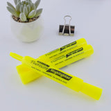 BAZIC Yellow Desk Style Fluorescent Highlighters (3/Pack), pack of 24