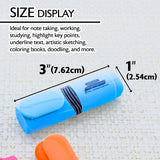 BAZIC Mini Desk Style Fluorescent Highlighters (4/Pack), pack of 24