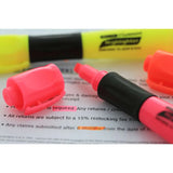BAZIC Desk Style Fluorescent Highlighters w/ Cushion Grip (3/Pack), pack of 24