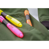 BAZIC Desk Style Fluorescent Highlighters w/ Cushion Grip (3/Pack), pack of 24