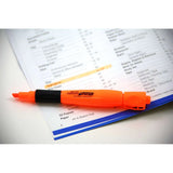BAZIC Desk Style Fluorescent Highlighters w/ Cushion Grip (3/Pack), pack of 24