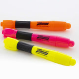 BAZIC Yellow Desk Style Fluorescent Highlighters w/ Cushion Grip (3/Pack), pack of 24