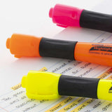 BAZIC Yellow Desk Style Fluorescent Highlighters w/ Cushion Grip (3/Pack), pack of 24