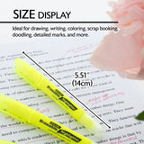 BAZIC Yellow Erasable Highlighters (3/Pack), pack of 24