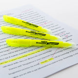 BAZIC Yellow Erasable Highlighters (3/Pack), pack of 24