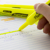 BAZIC Desk Style Fluorescent Highlighters (12/Box), pack of 12