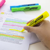 BAZIC Desk Style Fluorescent Highlighters (12/Box), pack of 12