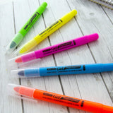 BAZIC 5 Fluorescent Gel Highlighters, pack of 12