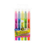 BAZIC 5 Fluorescent Gel Highlighters, pack of 12