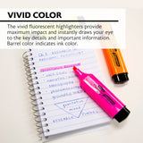BAZIC Fluorescent Highlighters w/ Pocket Clip (3/Pack), pack of 24
