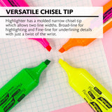 BAZIC Fluorescent Highlighters w/ Pocket Clip (3/Pack), pack of 24