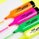 BAZIC Fluorescent Highlighters w/ Pocket Clip (3/Pack), pack of 24