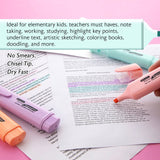 BAZIC Pastel Highlighters w/ Pocket Clip (3/Pack), pack of 24
