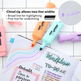 BAZIC Pastel Highlighters w/ Pocket Clip (3/Pack), pack of 24
