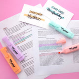 BAZIC Pastel Highlighters w/ Pocket Clip (3/Pack), pack of 24