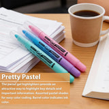 BAZIC 5 Pastel Gel Highlighters, pack of 12