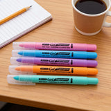 BAZIC 5 Pastel Gel Highlighters, pack of 12